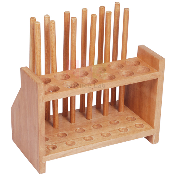 Test Tube Rack With Drying Pegs